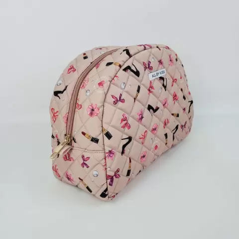 Quiltet Toilettaske, Latte