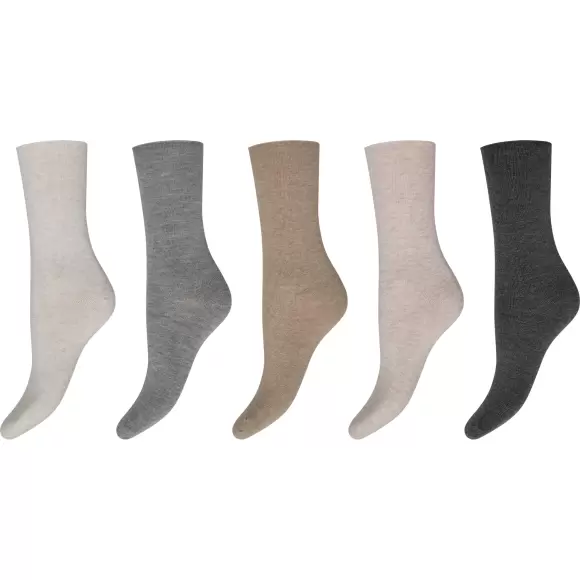 Decoy - Ankelstrømper 5-Pak, Multicolor