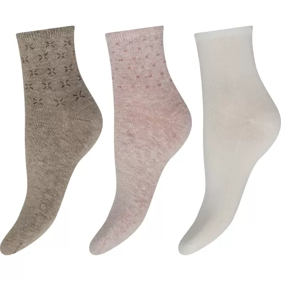 Decoy - Ankelstrømper 3-Pak, Multicolor