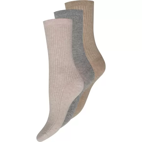 Decoy - Ankelstrømper 3-Pak, Multicolor Decoy - Ankelstrømper 3-Pak, Multicolor