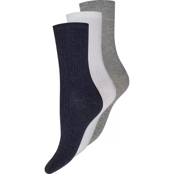 Decoy - Ankelstrømper 3-Pak, Multicolor