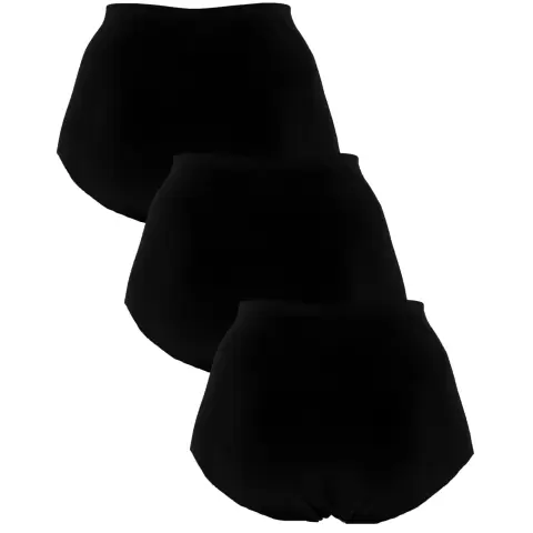 Seamless Maxi 3-Pak, Black
