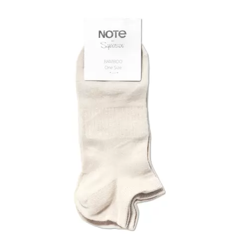 Bamboo Sneakerstrømpe, Beige