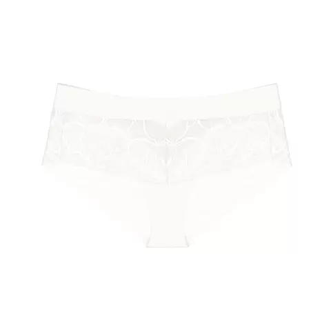 Illusion Lace Hipster, Ecru White