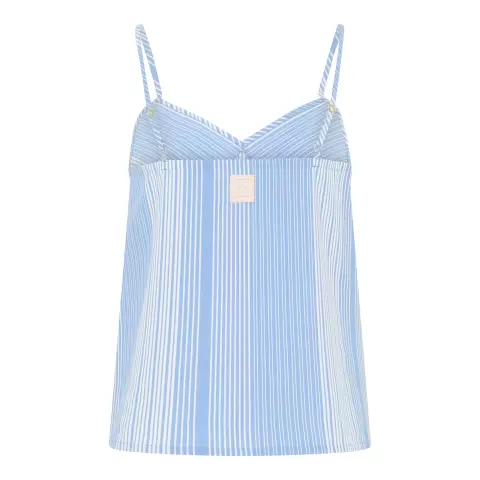 Runa Chemise Top, Azurine Stripe