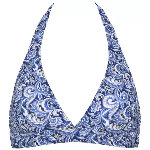 Amber Bikini Top, Grey Blue