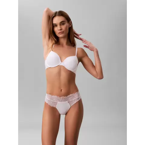 Perfectly Fit Lace String, White