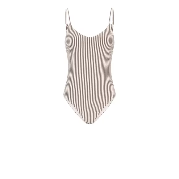 CCDK Copenhagen - Brielle Badedragt, Chocolate Chip Stripe CCDK Copenhagen - Brielle Badedragt, Chocolate Chip Stripe