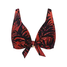 Summer Palm Bikini Top, Brown