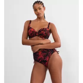 Summer Palm Bikini Top, Brown