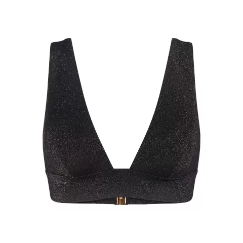 Summer Sunset Bikini Top, Black