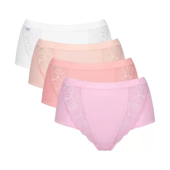 Sloggi - Chic Maxi 4-Pack, Pink Light Combination