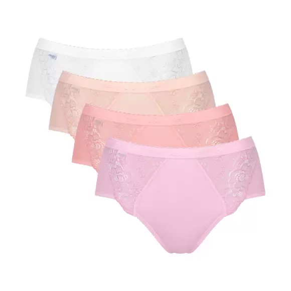 Sloggi - Chic Midi 4-Pack, Pink Light Combination Sloggi - Chic Midi 4-Pack, Pink Light Combination
