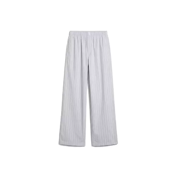 Calvin Klein - Cotton Poplin Natbukser, Bespoke Stripe/Plein Air