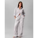 Calvin Klein - Cotton Poplin Natbukser, Bespoke Stripe/Plein Air