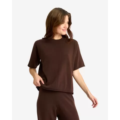 T-shirt Merinould, Brown