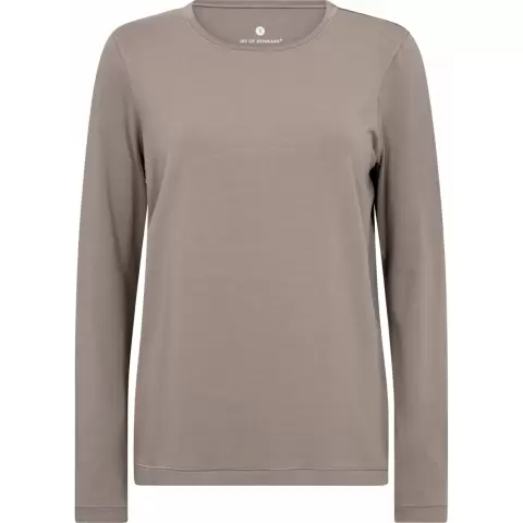 Langærmet T-Shirt Bambusviskose, Brown Langærmet T-Shirt Bambusviskose, Brown