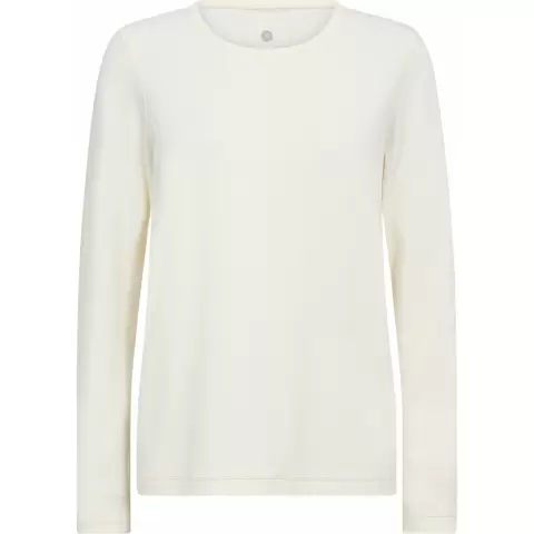 Langærmet T-Shirt Bambusviskose, Ivory Langærmet T-Shirt Bambusviskose, Ivory