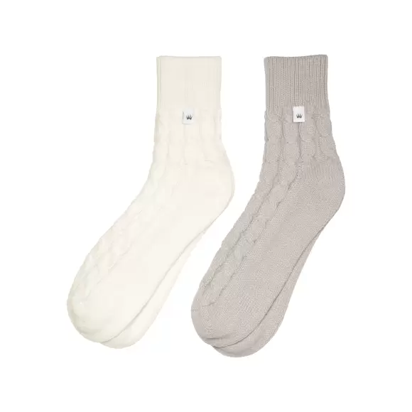 Triumph - Hyggestrømper 2-Pak, Light/Beige Triumph - Hyggestrømper 2-Pak, Light/Beige
