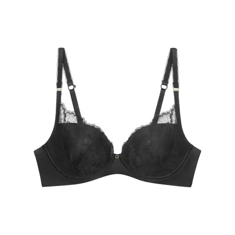 Love In Lace Padded Bra, Black Love In Lace Padded Bra, Black
