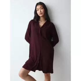 Jacquard Natkjole, Claret Jacquard Natkjole, Claret