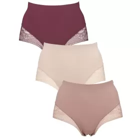 Seamless Lace Maxi 3-Pak, Windsor Wine Seamless Lace Maxi 3-Pak, Windsor Wine