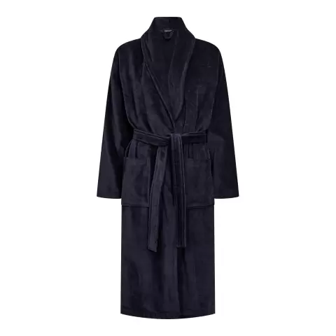 Long Terry Robe, Navy Long Terry Robe, Navy
