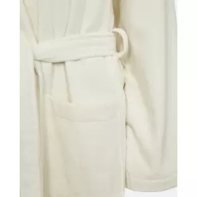 Long Terry Robe, White Long Terry Robe, White