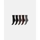 Decoy - Ankelstrømper Bambus 5P, Brown Multicolors