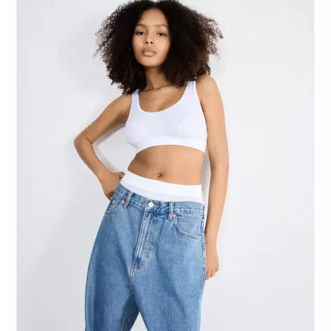 Double Comfort T Top, White