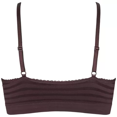 Lucia Bra Top, Dark Brown