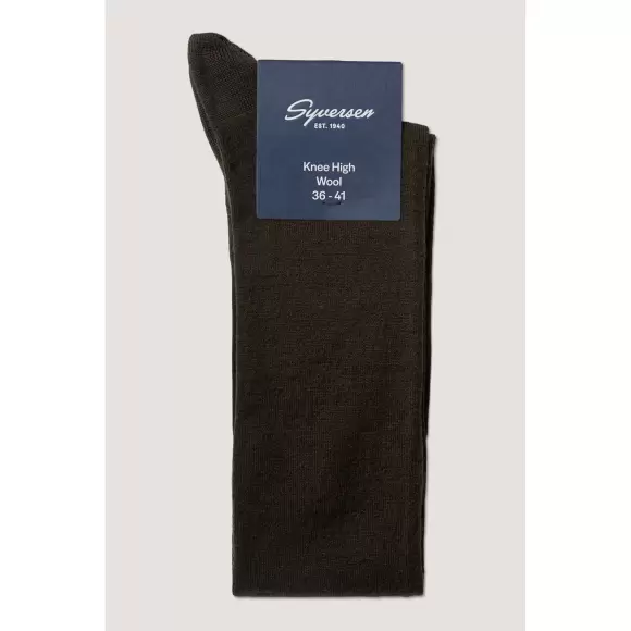 NOTE - Knæstrømpe Uld, Dark Brown 490 NOTE - Knæstrømpe Uld, Dark Brown 490