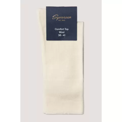 Fine Wool Ankelstrømpe, Offwhite Fine Wool Ankelstrømpe, Offwhite