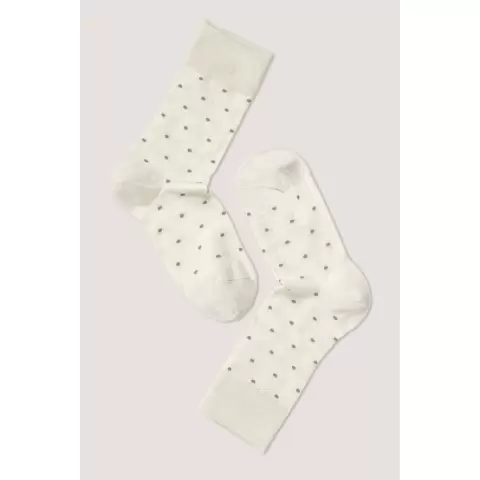 Ankelstrømpe Fine Wool, Offwhite