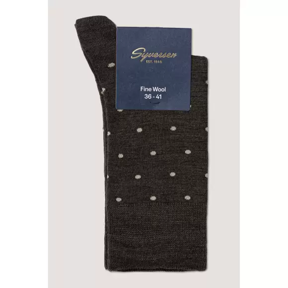 NOTE - Ankelstrømpe Fine Wool, Brown