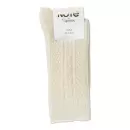 NOTE - Ankelstrømpe Wool Cable Knit, Offwhite NOTE - Ankelstrømpe Wool Cable Knit, Offwhite