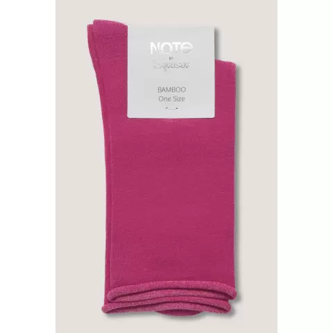 Bambus Ankelstrømpe, Fuchsia Bambus Ankelstrømpe, Fuchsia
