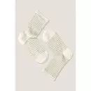NOTE - Ankelstrømpe Wool Roll-Top, Offwhite NOTE - Ankelstrømpe Wool Roll-Top, Offwhite