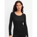 Calida - True Confidence Uld/Silke Bluse, Black Calida - True Confidence Uld/Silke Bluse, Black