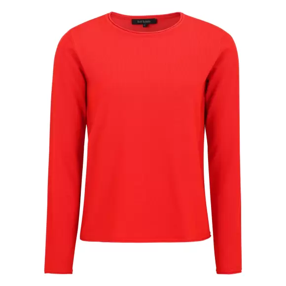 Soft Rebels - SRMarla O-Neck Knit, Flame Scarlet