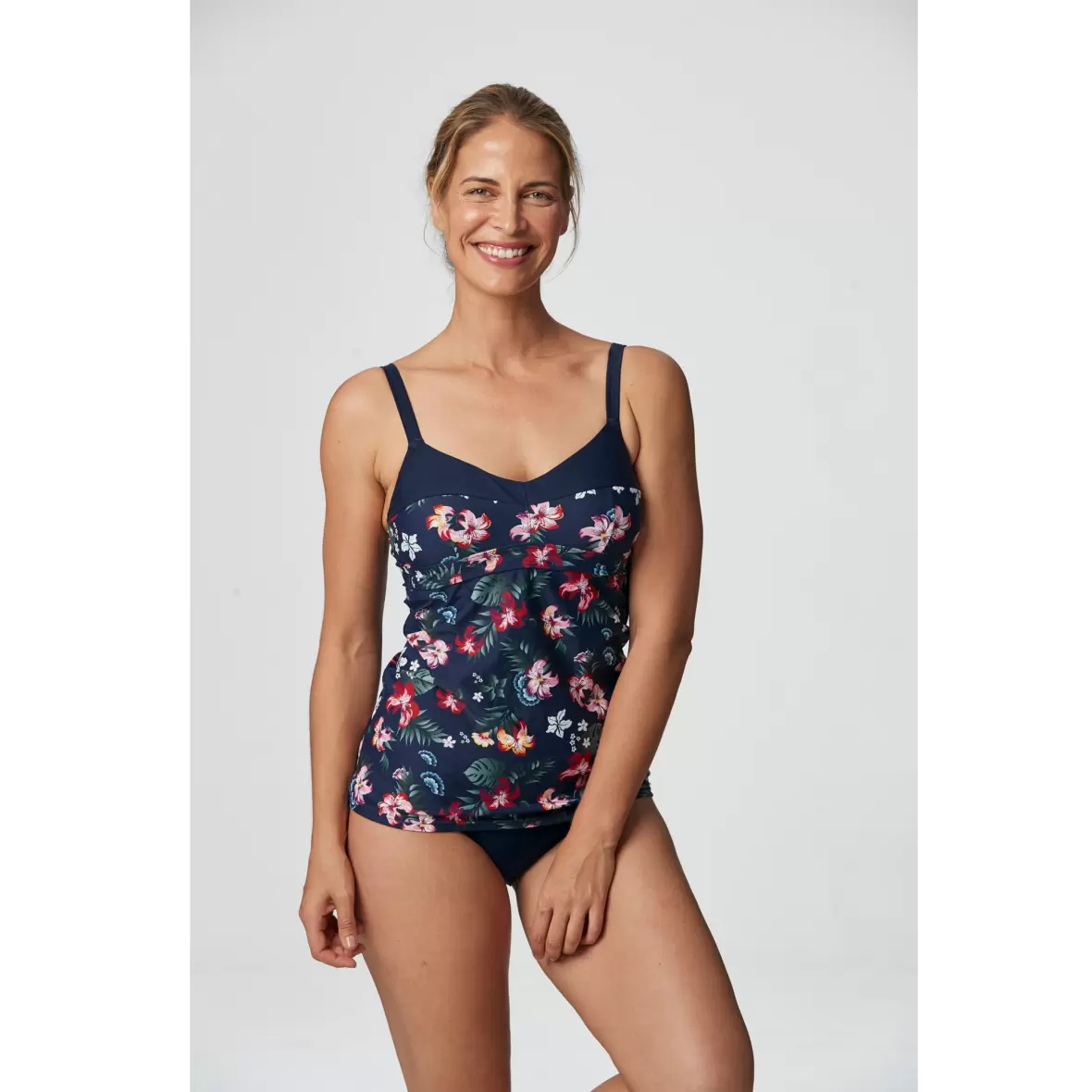 Hawaii Tankini Navy Printed