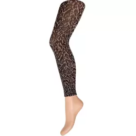 Leopard Leggings Capri, Golden
