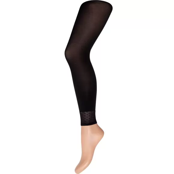 Decoy - Leggings Capri W/Mesh Dots, Black