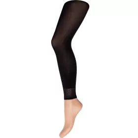 Leggings Capri W/Mesh Dots, Black