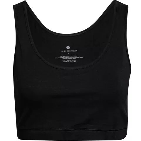 Bomuld - Bambus Top Bred Strop, Black