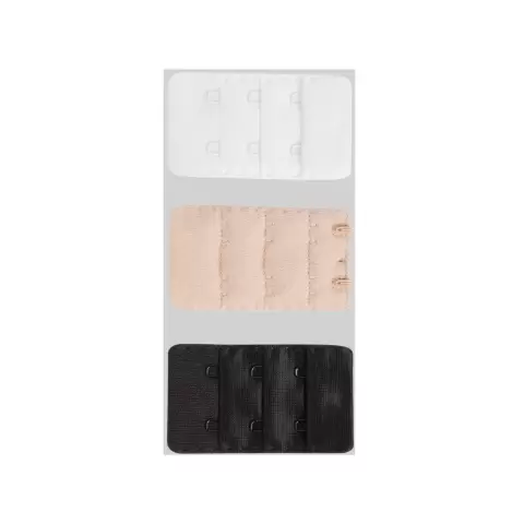 Bra Extender 2-Kroge Bred, 3-Pak