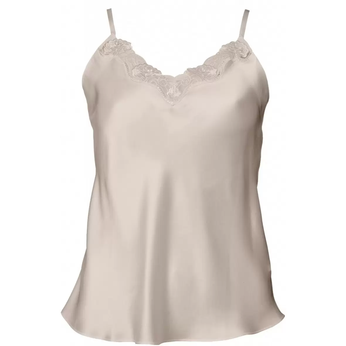 Lingeri - Toppe - Wiki - Pure Silke Top Med Blonde, Bailey