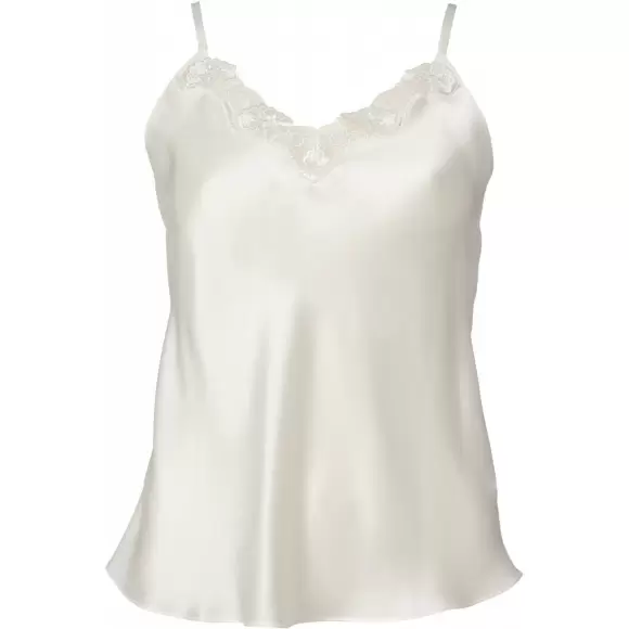 Wiki - Pure Silke Top Med Blonde, Off-White