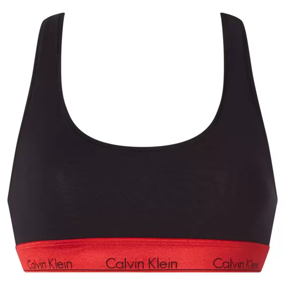 Calvin Klein - Calvin Klein Bralette, Black Red Gala
