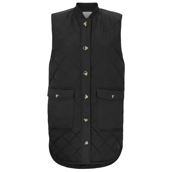 Soft Rebels - SREileen Quilt Vest, Black